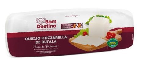 mozzarela de bufala bom destino 100% leite de bufala