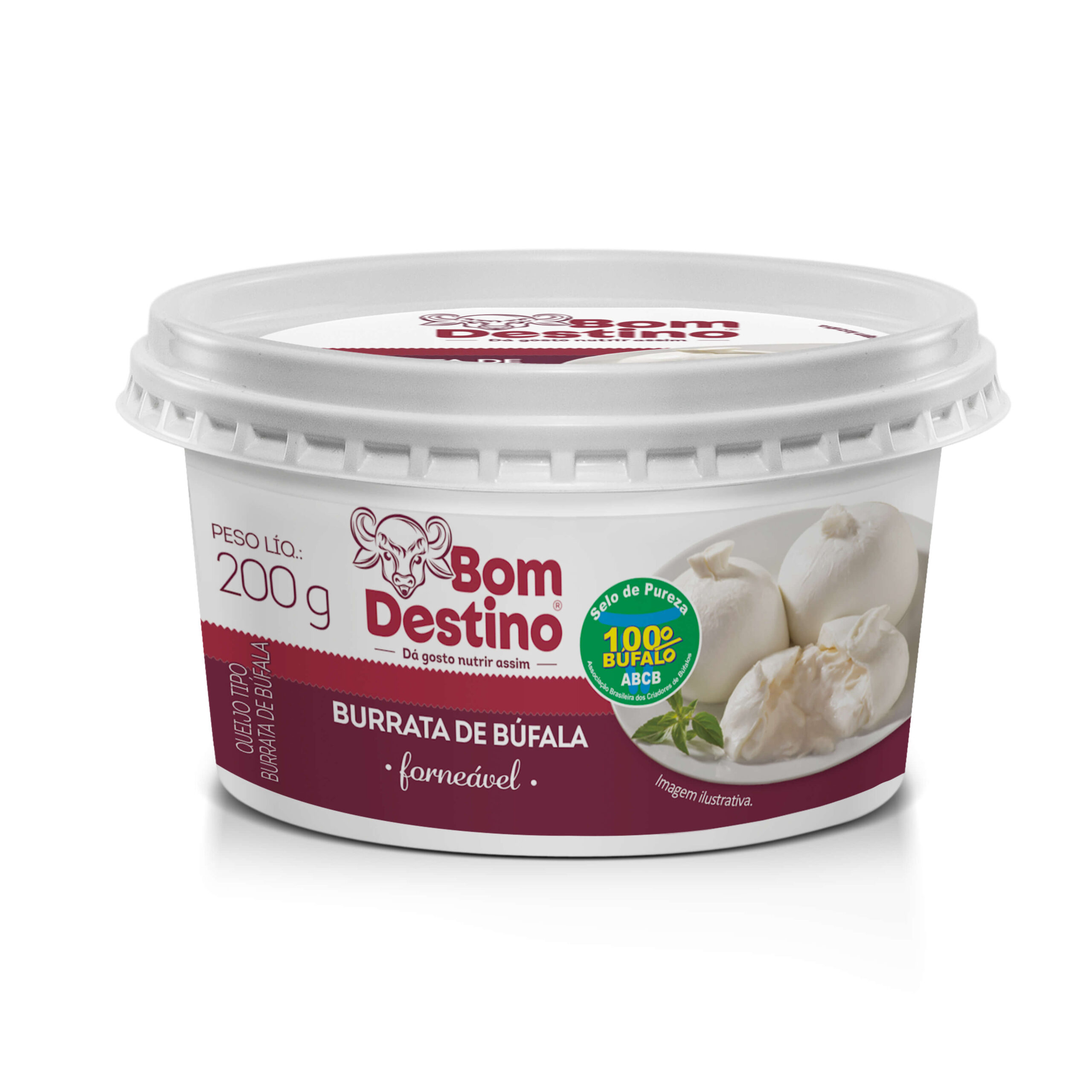 burrata de bufala a2a2 tradicional a vacuo forneavel 200 g bom destino